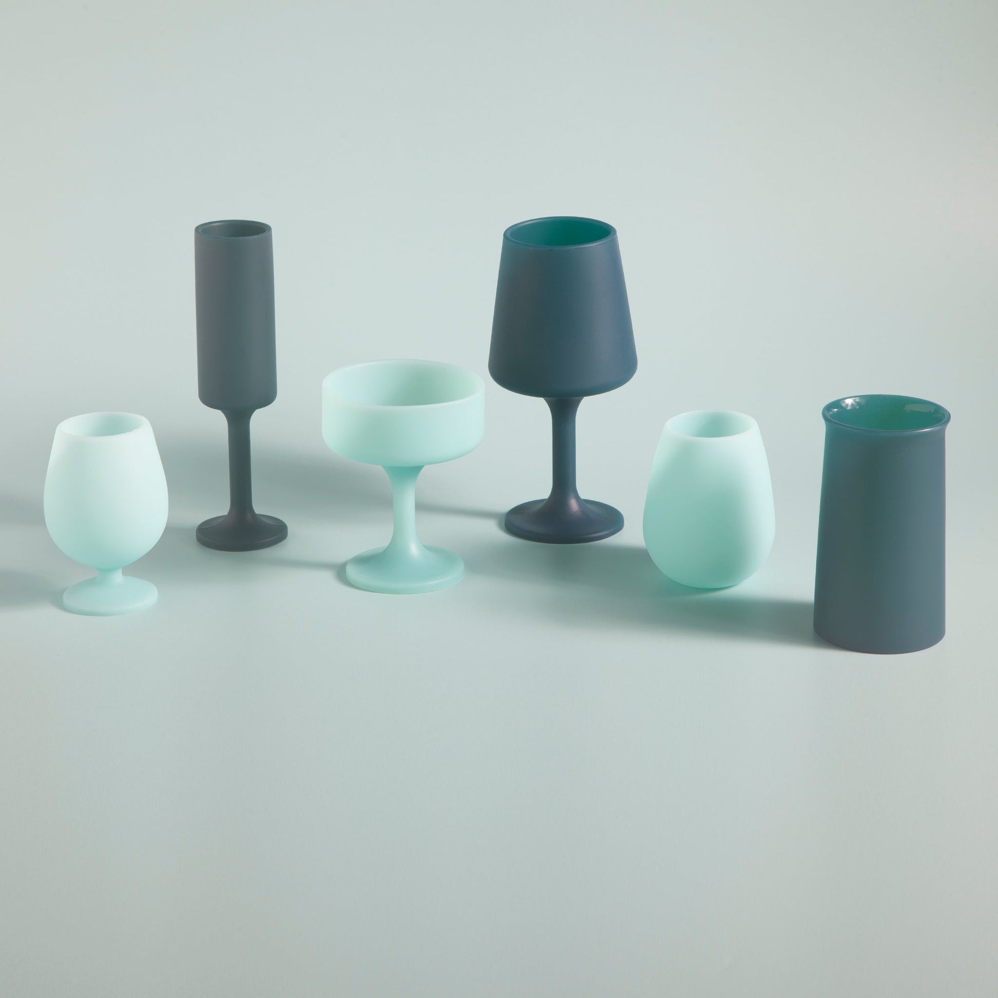 mist + ink | mecc | silicone unbreakable cocktail glasses