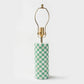 Checkered Bone Inlay Table Lamp Base