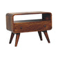 Solid Wood Mini Curved Media Unit
