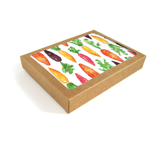 Carrots Watercolor Card