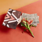 Tisa Black Pink Cotton Shibori Hand Crafted Zero Waste Pouch
