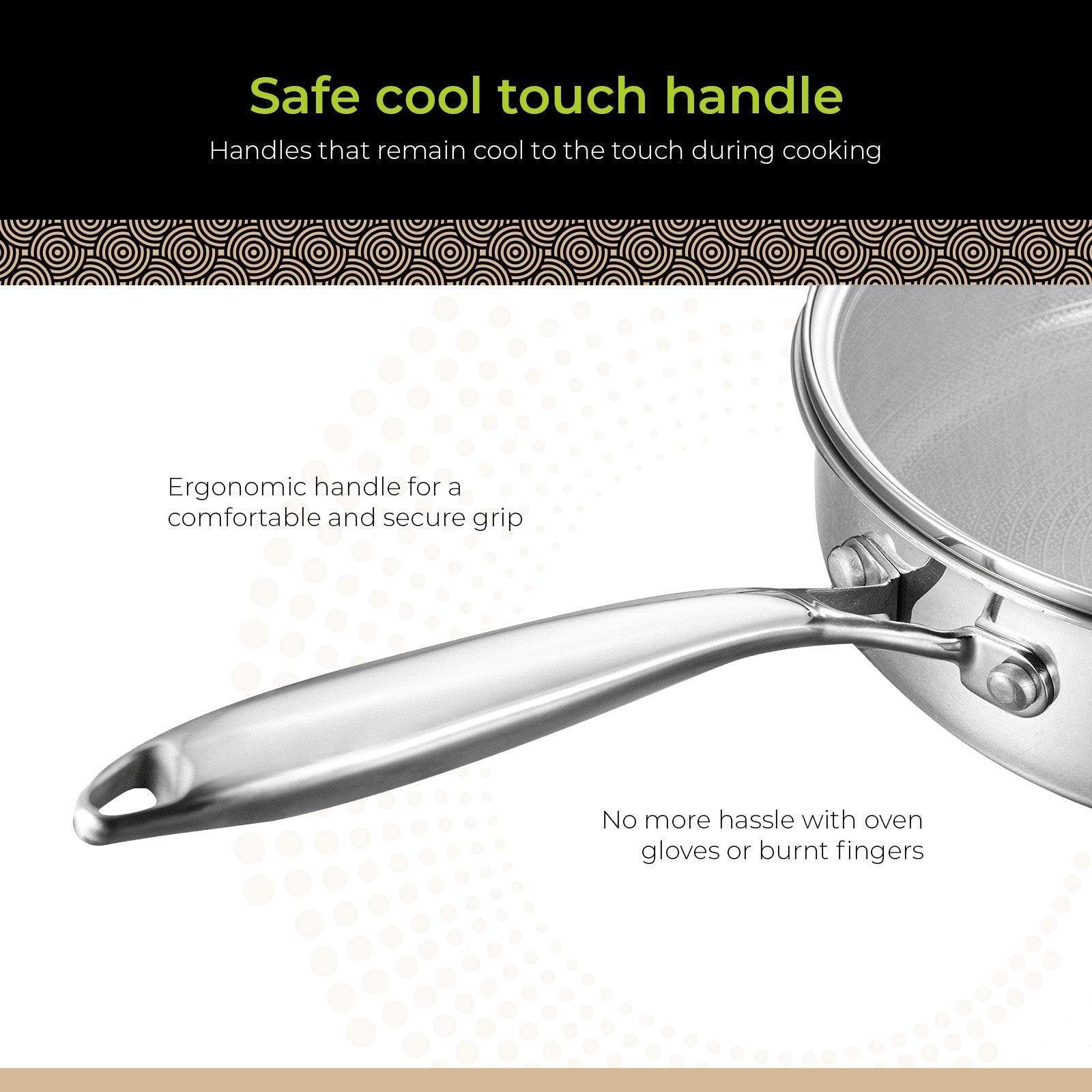 BE | LIVING CIRCLAD Series Sauté Pan with Lid 3 qt / 8.5"/ 24 cm