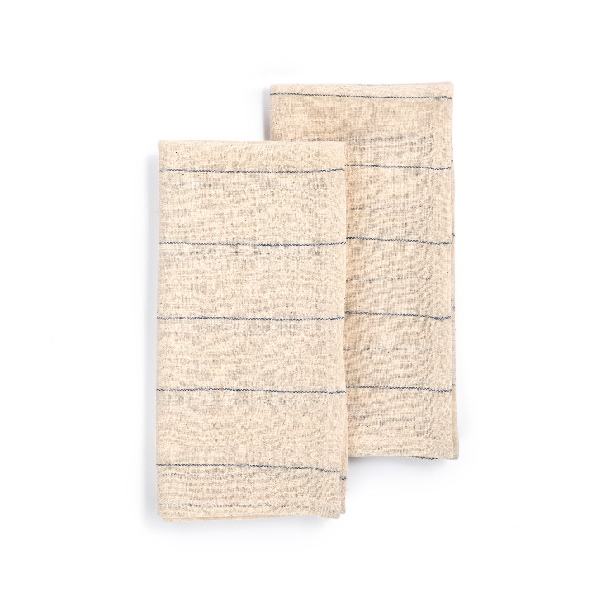 BELIEVE Handwoven Organic Cotton Napkins – Set of 2. Cotton – Fair Trade – Artisan Made
