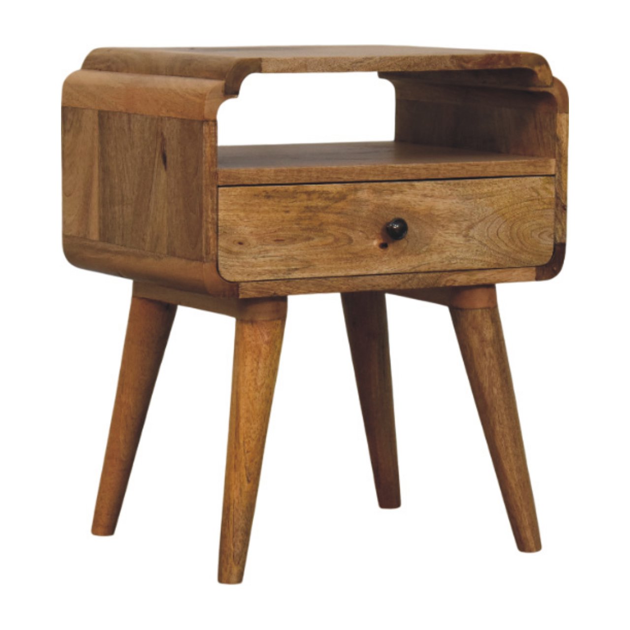 Solid Wood Newton Oak-ish Nightstand