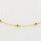 August Birthstone Bracelet — Peridot