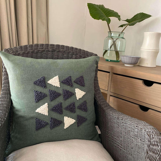 Afriscandi Harvest Green Throw Pillow