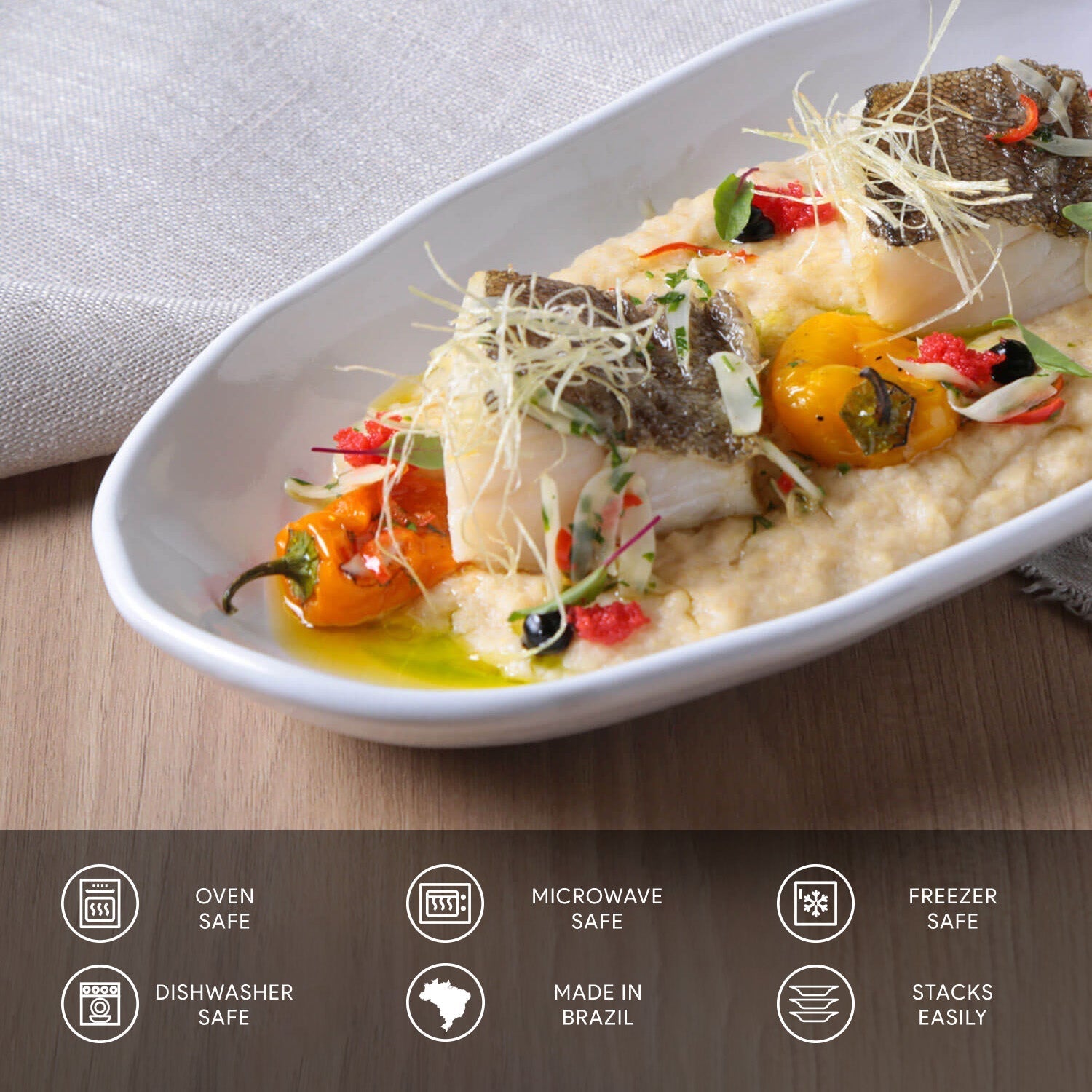 Deep Oval Platter Set of 4