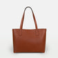 Elba medium size structured tote in vegetable-tanned leather
