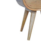 Circular Open Slot Nightstand