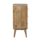 Curved Oak-ish Chest, 3-Drawers