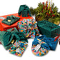 Assorted Set of 9 Reusable Cloth Furoshiki Gift Wrap | Holiday Collection