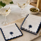Embroidered Palm Tree Cocktail Napkin (Set of 6)