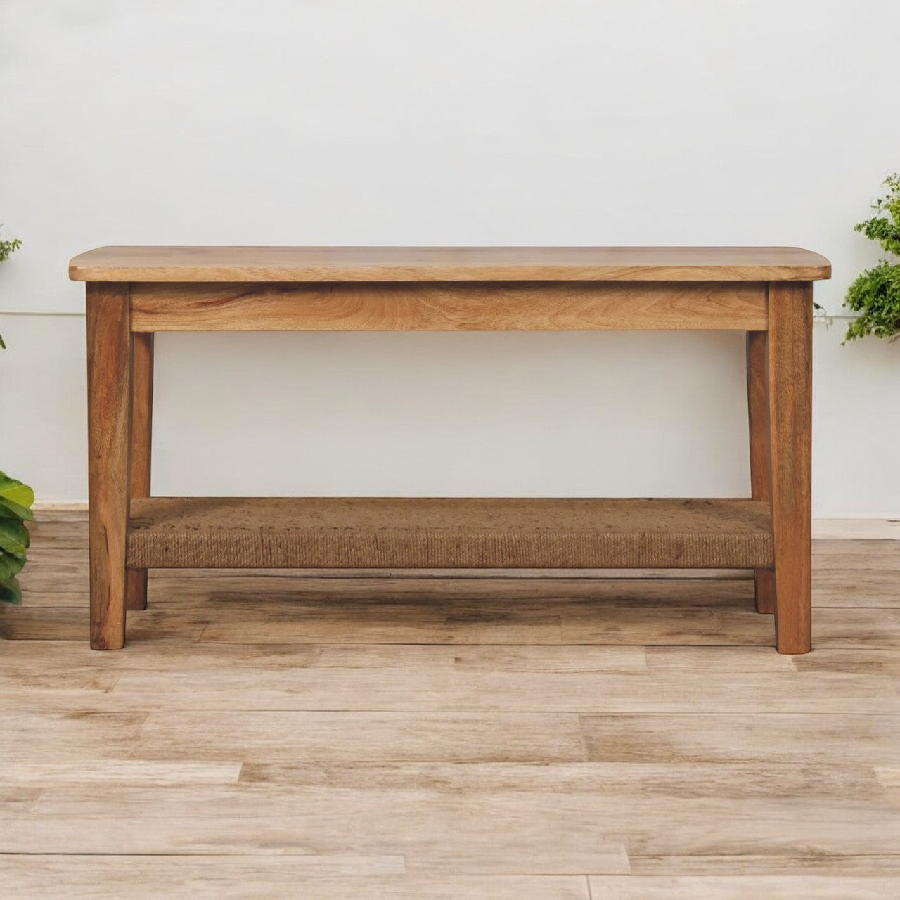 Rope Coffee Table, Open Shelf