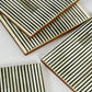 Pinstripe Inlay Coasters
