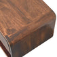 Solid Wood Curved California Walnut Wall-Mounted Bedside Table