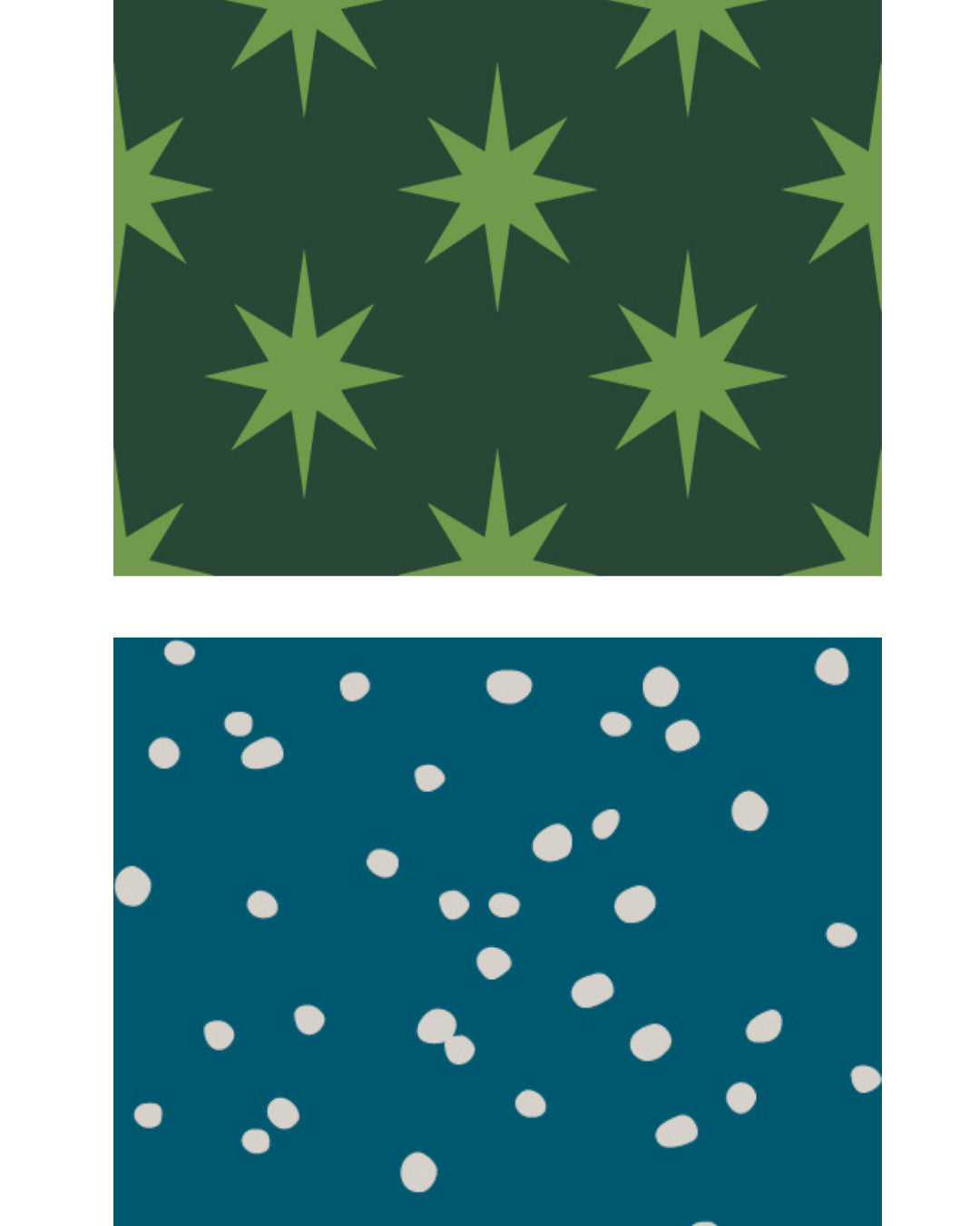 Medium Reusable Fabric Gift Bag | Stars and Snow