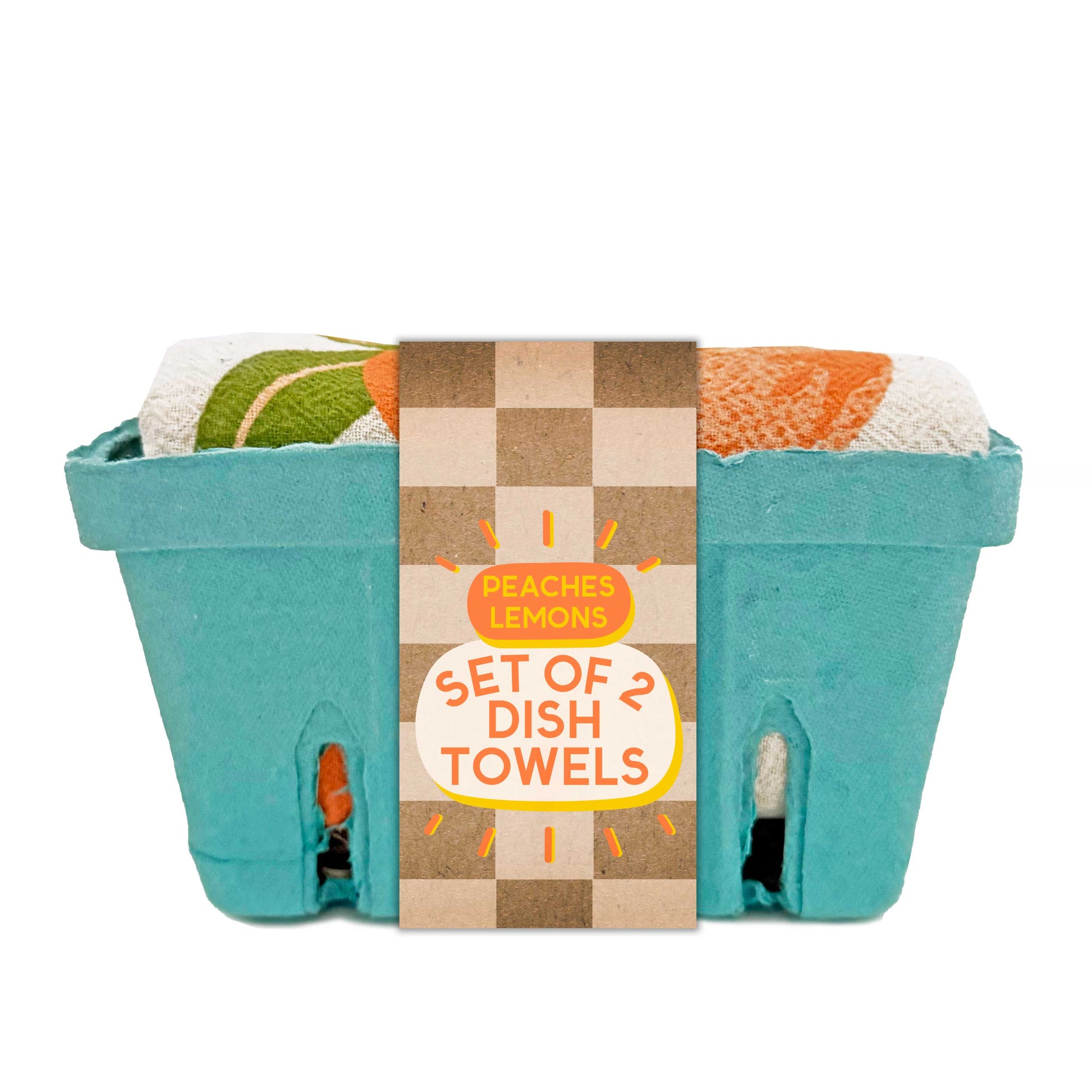 Peach Tart - Dish Towel Set of 2