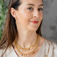 Layered Gemstone Charm Necklace