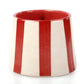 Ceramic Red Stripe  Coffee cup - 3.5 x 2.5 Inches ( Set of 2 )