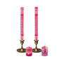 Pink on Pink Painted Candles - support South Africa´s best Breast Cancer Care - SALE!