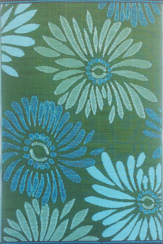 Daisy Aqua & Green