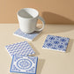 Mediterrenan Patterned Marble Tiles Coasters |  Set of 4