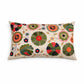 Floral Medley Pillow |24x14"| Cotton Fabric | Vibrant Design