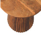 Solid Wood Amber Oak Round Side Table