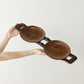 Bamenda Duo Circular Wooden Serving Tray