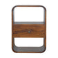 Solid Wood Chestnut Curved Edge Nightstand