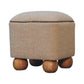 Serenity Footstool with Ball Feet