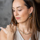 Mixed Metal Organic Bead Necklace