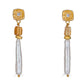Biwa Pearl & Garnet Earring