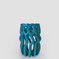 Frosting Vase Blue