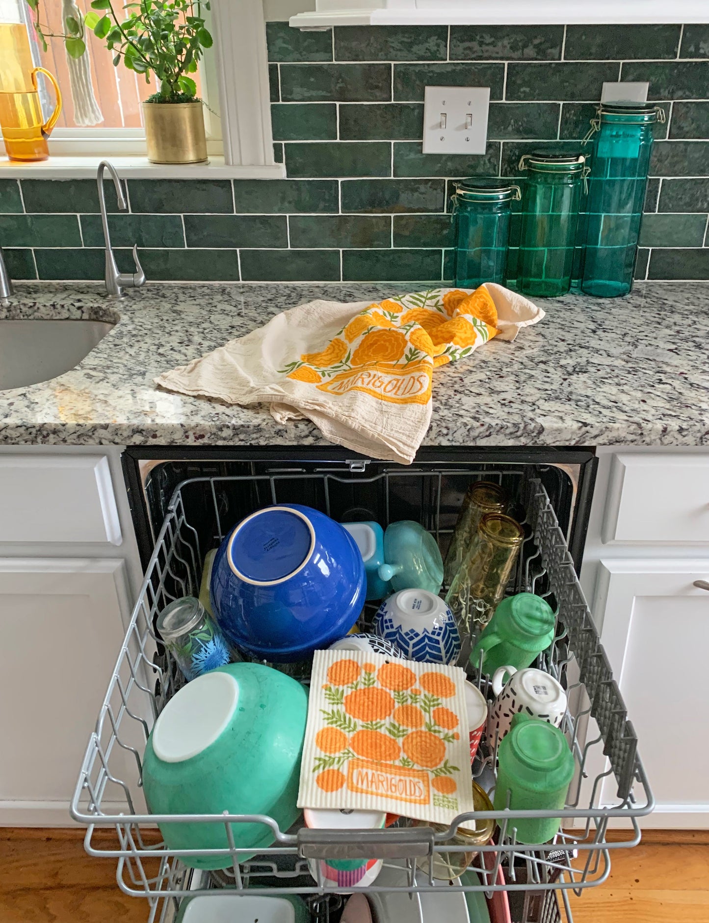 Marigolds Sponge Cloth