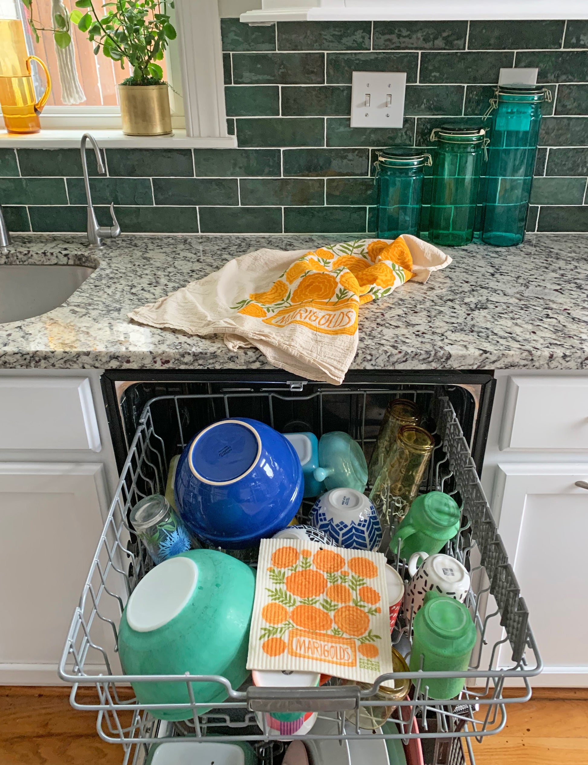 Marigolds Sponge Cloth