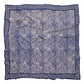 Large 39" Hand Dyed Batik Bandana - Soft Lightweight Cotton, Blue Stone