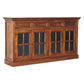 Solid Wood Large Glazed Sideboard