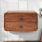 Solid Wood Honey Caramel Floating Bedside Table