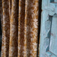 Block Print Curtain, Naturally Dyed Window Panel - Hope Floral 84"