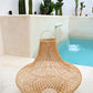 Freya X-Large Bell shape Rattan Pendant Light fitting