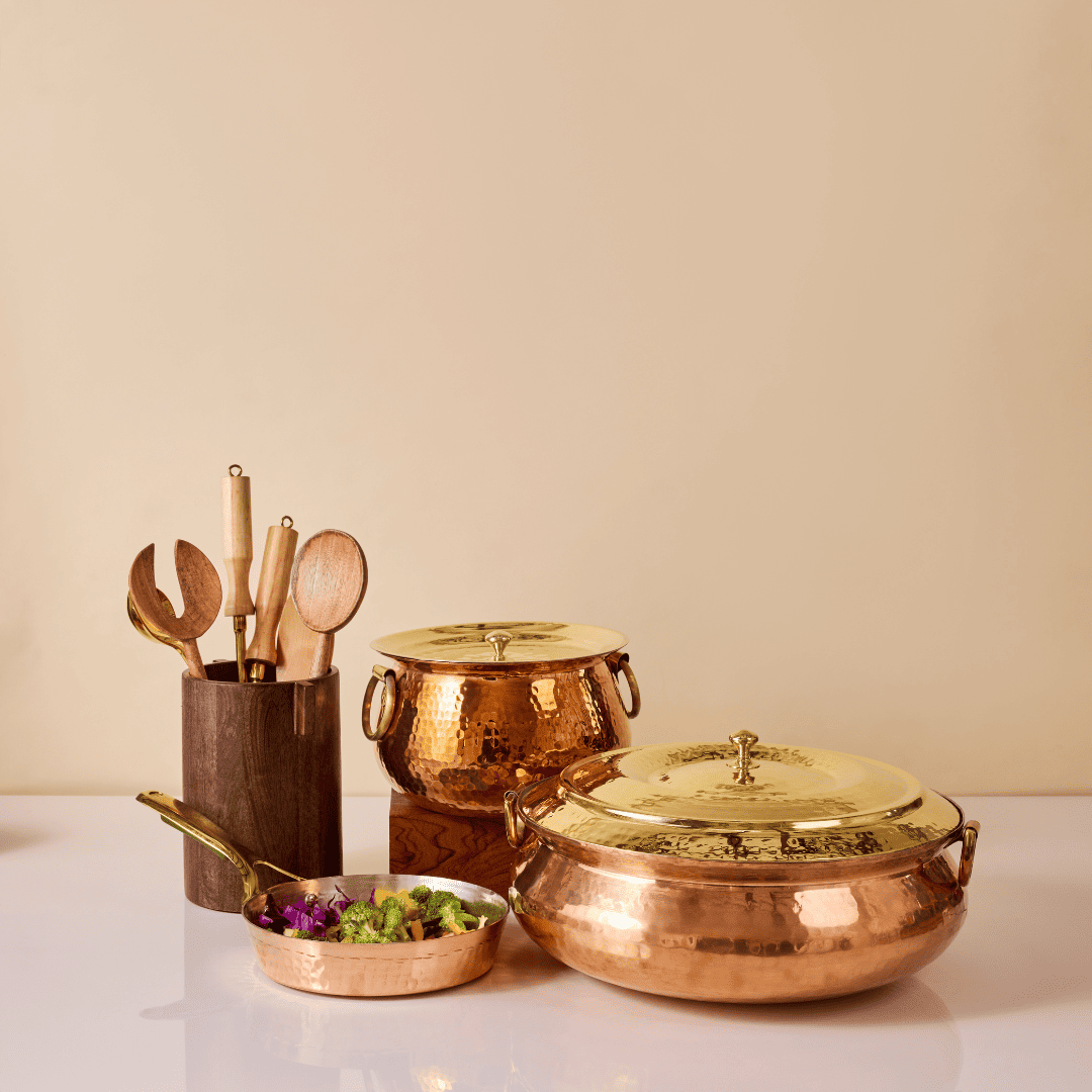 Copper Cookware Combo Set