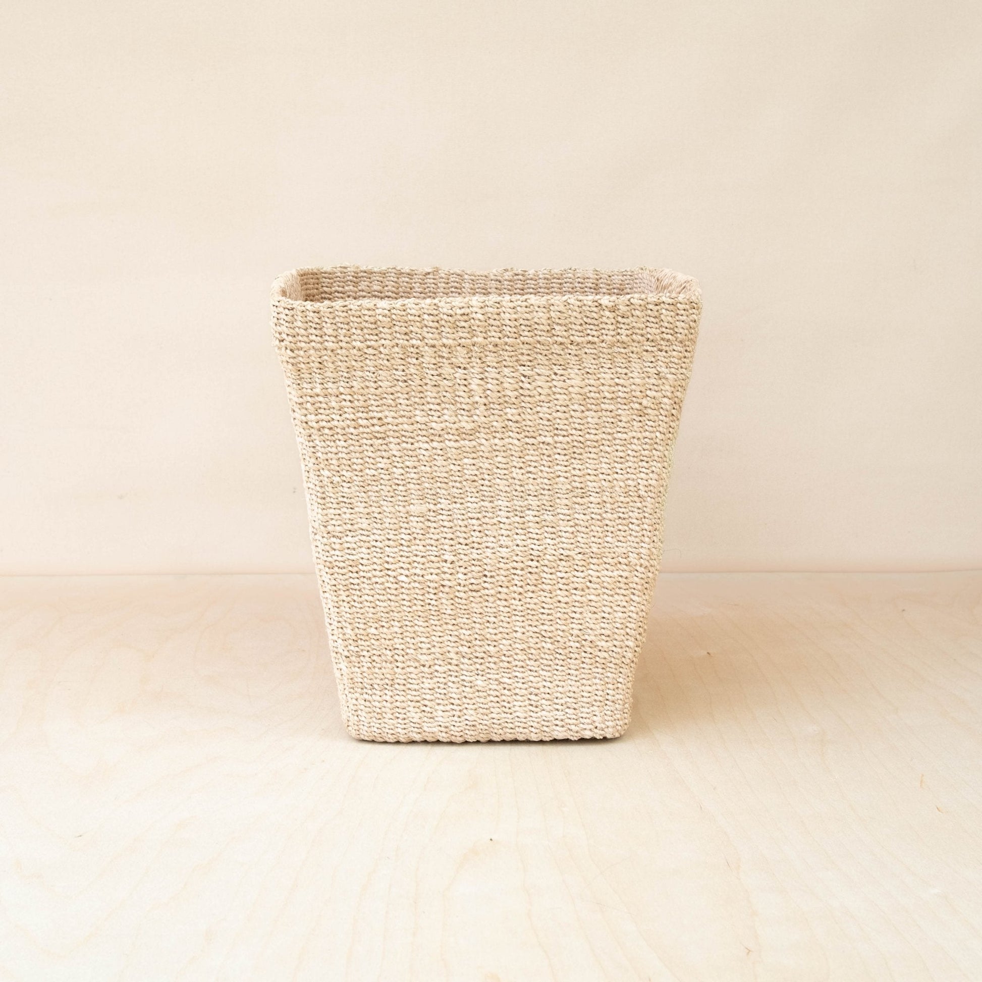Natural Tapered Square Basket