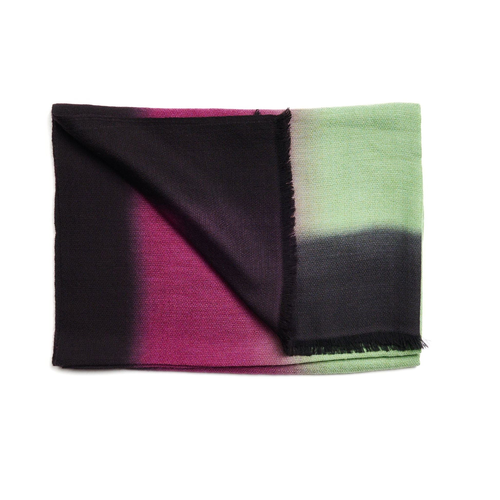 Iris Mink Cashmere Merino Handwoven Scarf
