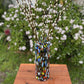 Glass Vase with Confetti Carmen Design