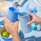 sky + kingfisher | stegg | silicone unbreakable highball glasses