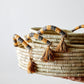 Peach Banded Betty Tray with Tassel