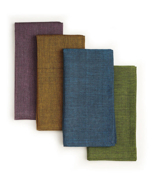 PALETTE Handwoven Cotton Napkins – Set of 4. Cotton – Fair Trade – Artisan Made