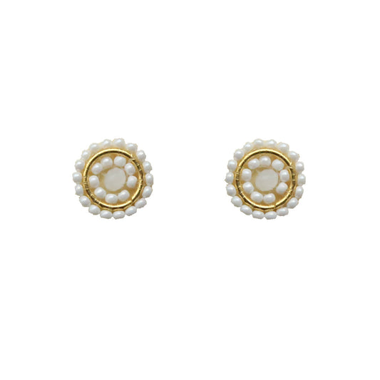 Pearl Circle Stud