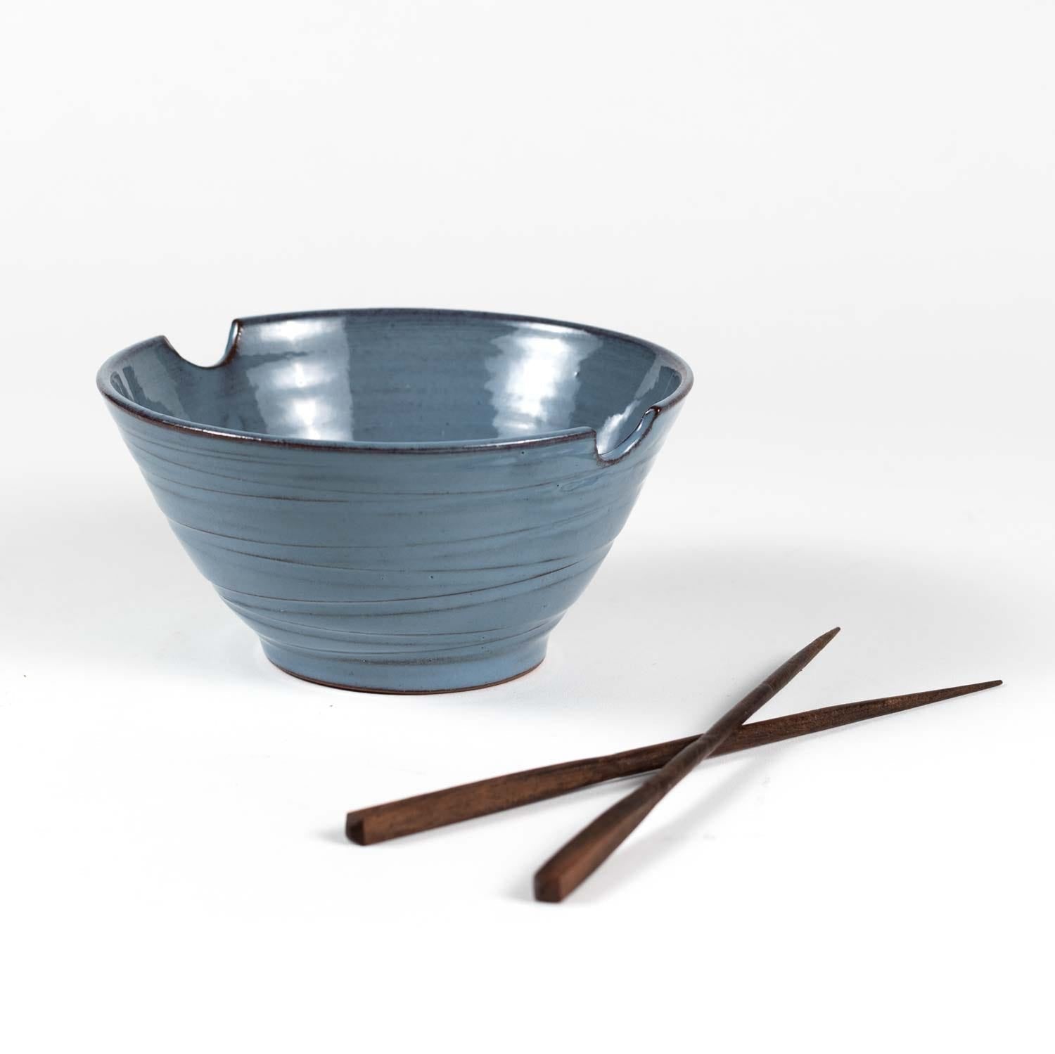 Chopsticks & Blue Bowl Set